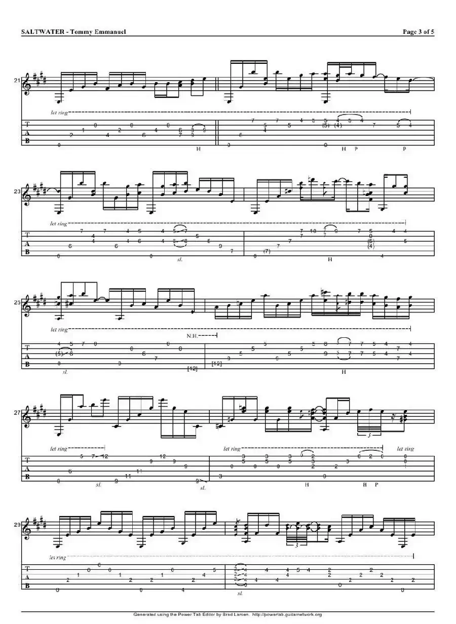 tommy emmanuel： saltwater(1)（指弹吉它）