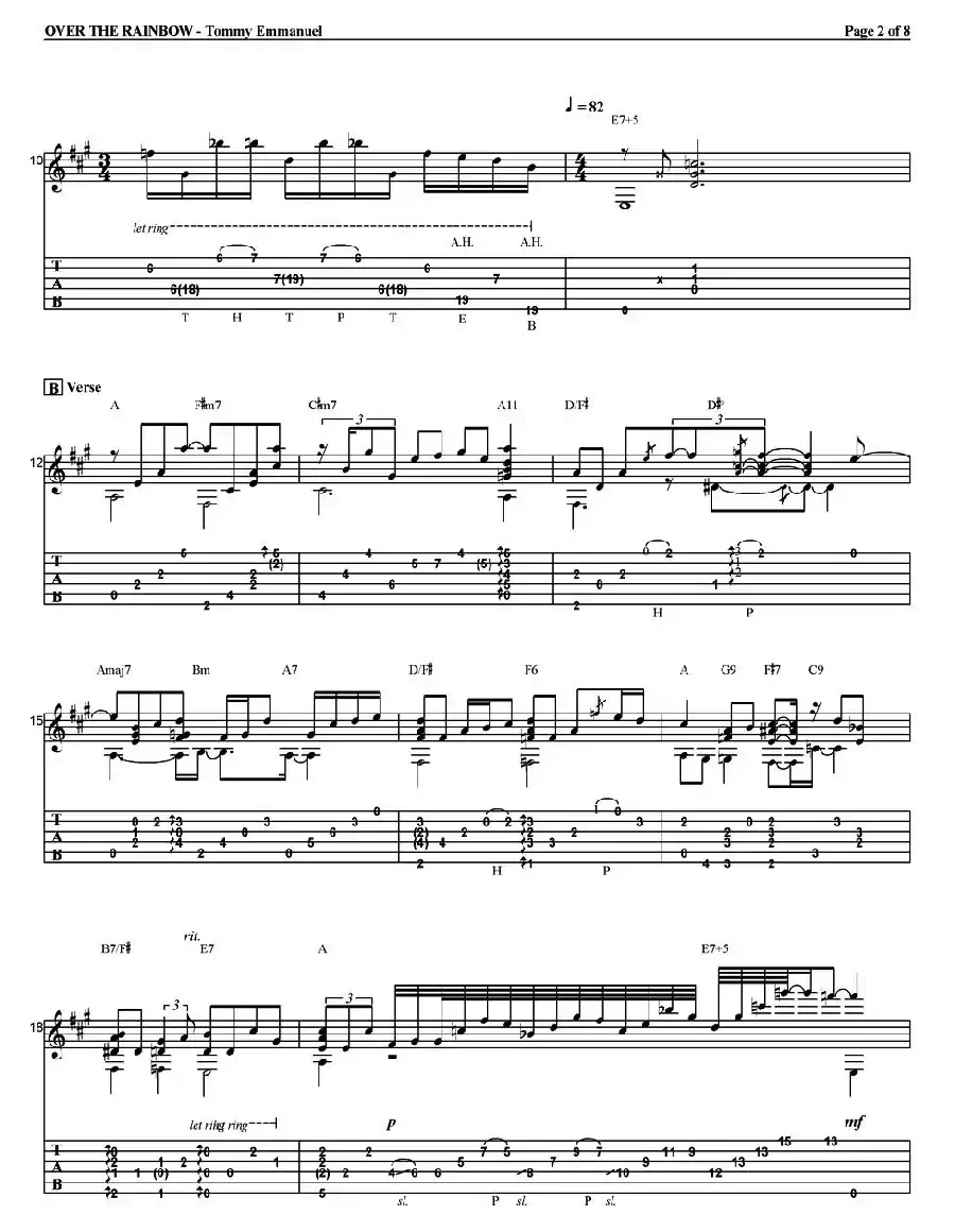 tommy emmanuel：over the rainbow（指弹吉他）