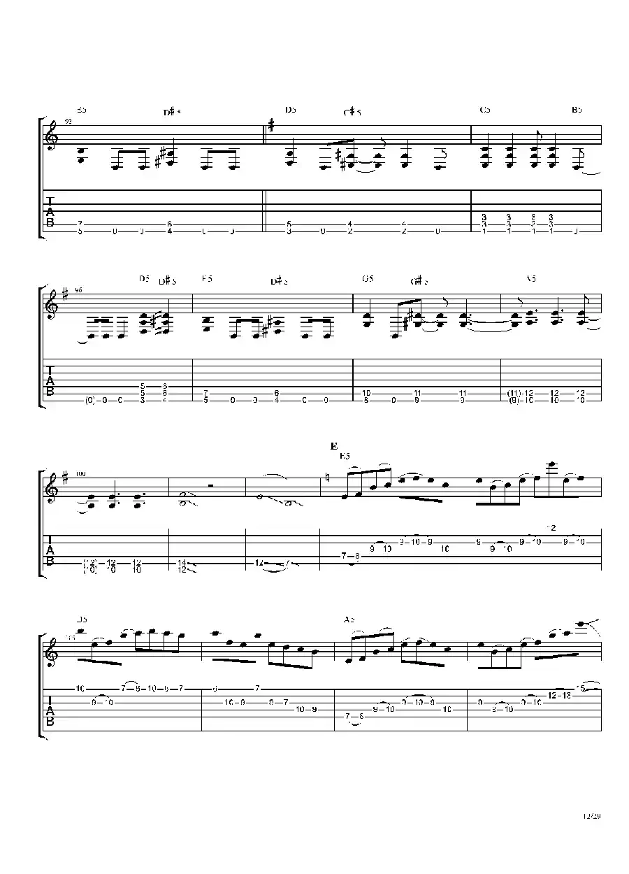 The Dance Of Eternity（吉他独奏）