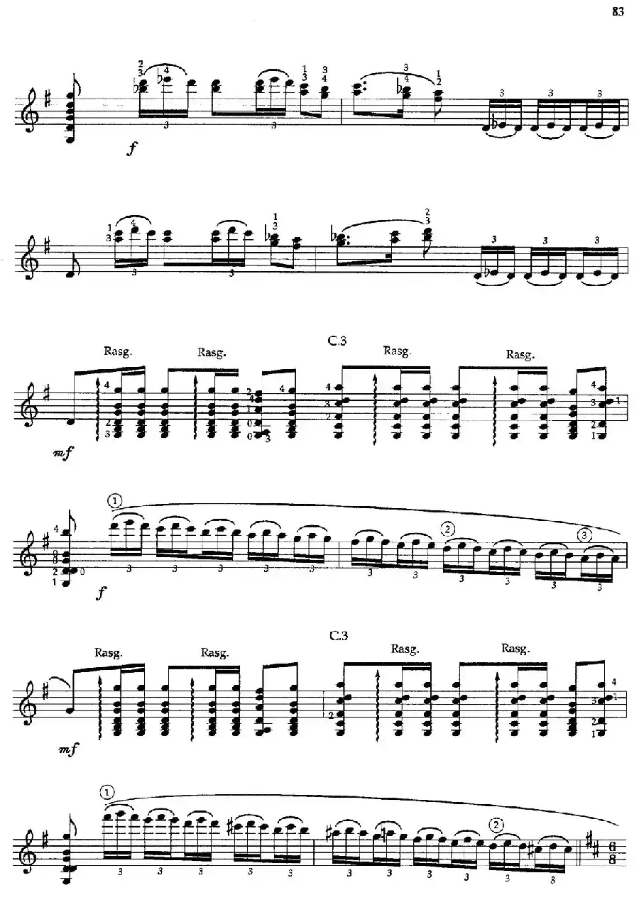 Joaquin Rodrigo Music for Guitar（罗德里戈吉他音乐P80-89（古典吉他）