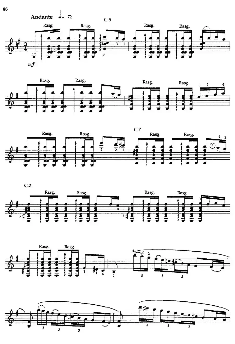 Joaquin Rodrigo Music for Guitar（罗德里戈吉他音乐P80-89（古典吉他）