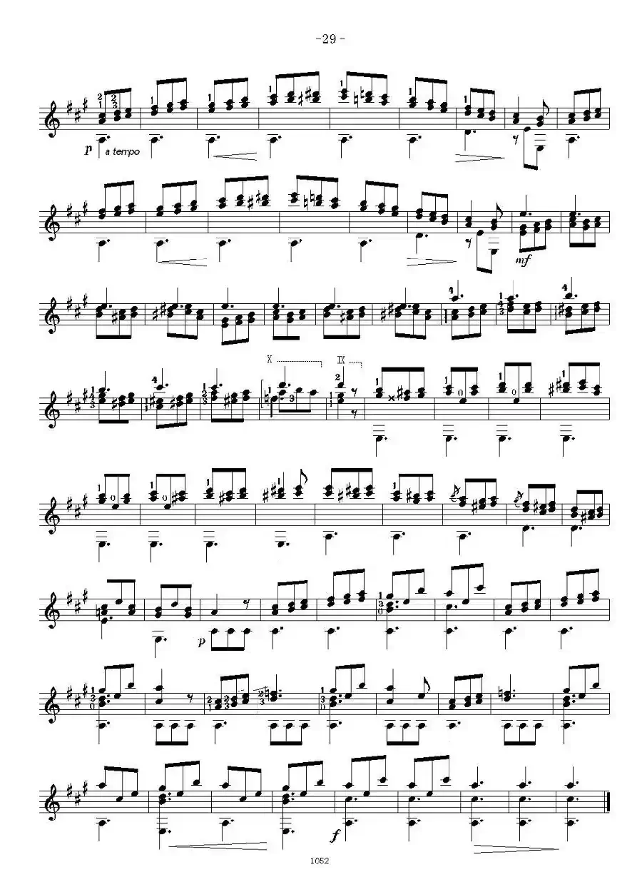 索尔·克斯特26首练习曲之16——20