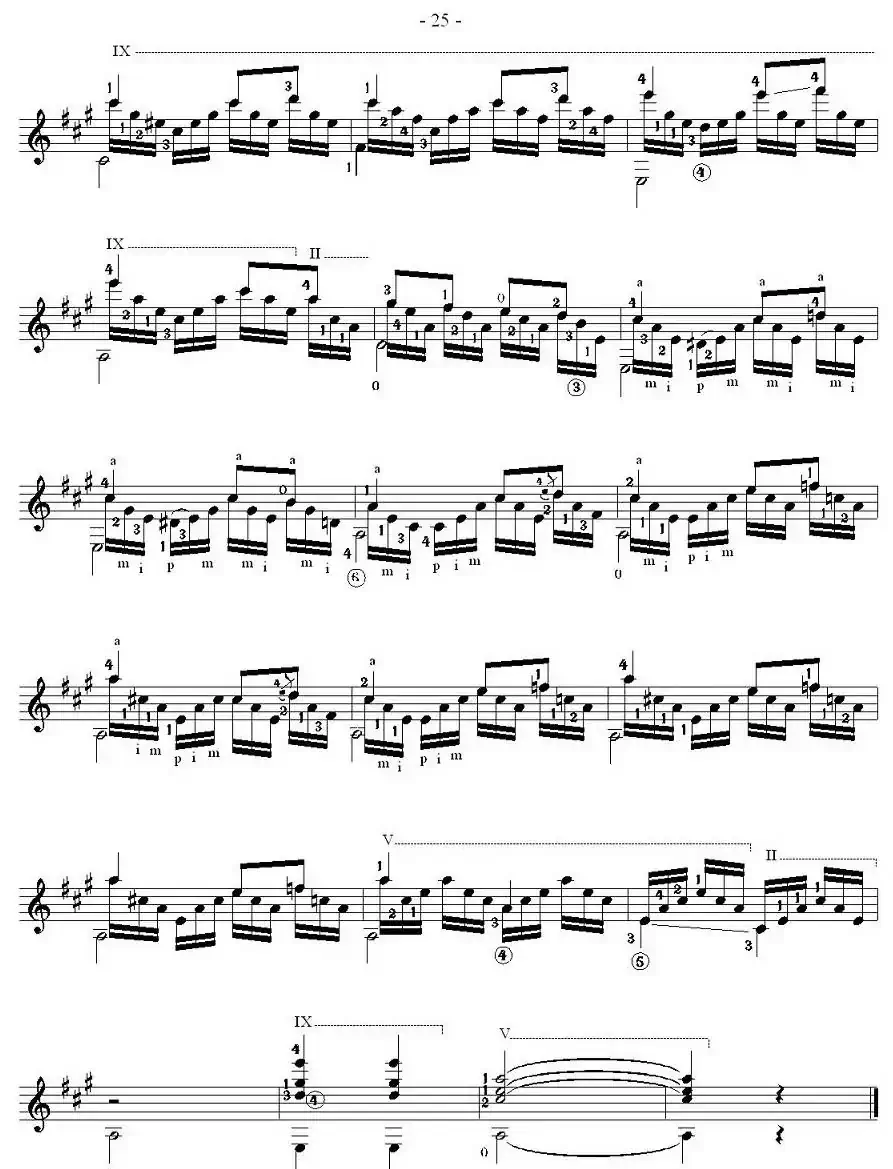他雷加12首练习曲之12