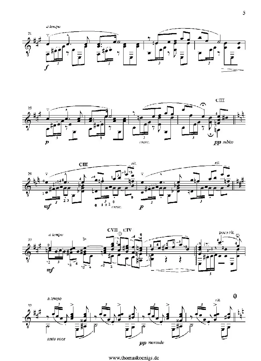 Serenata Espanola Op.181(Besser bekannt als Cadiz der Suite espanola op.47)（古典吉他）