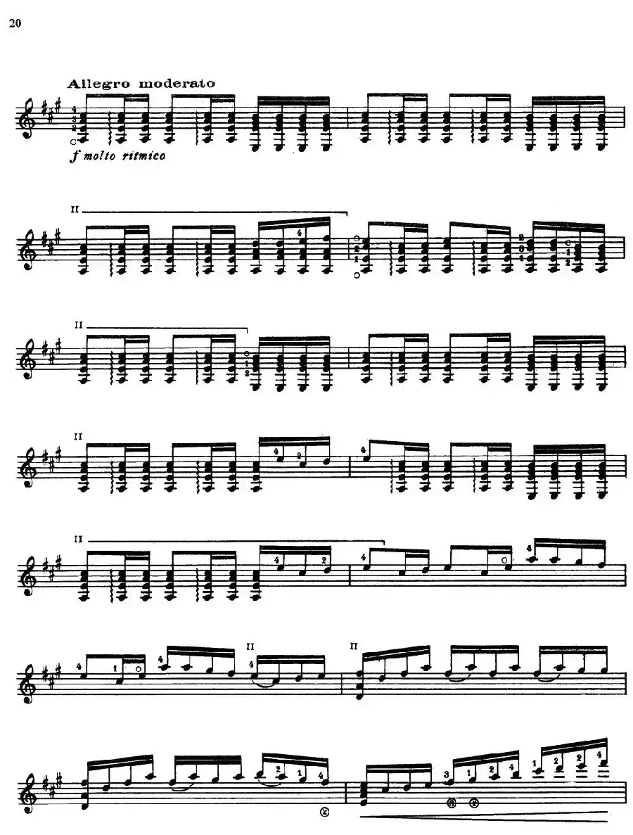 Joaquin Rodrigo Music for Guitar（罗德里戈吉他音乐P12-21）（古典吉他）