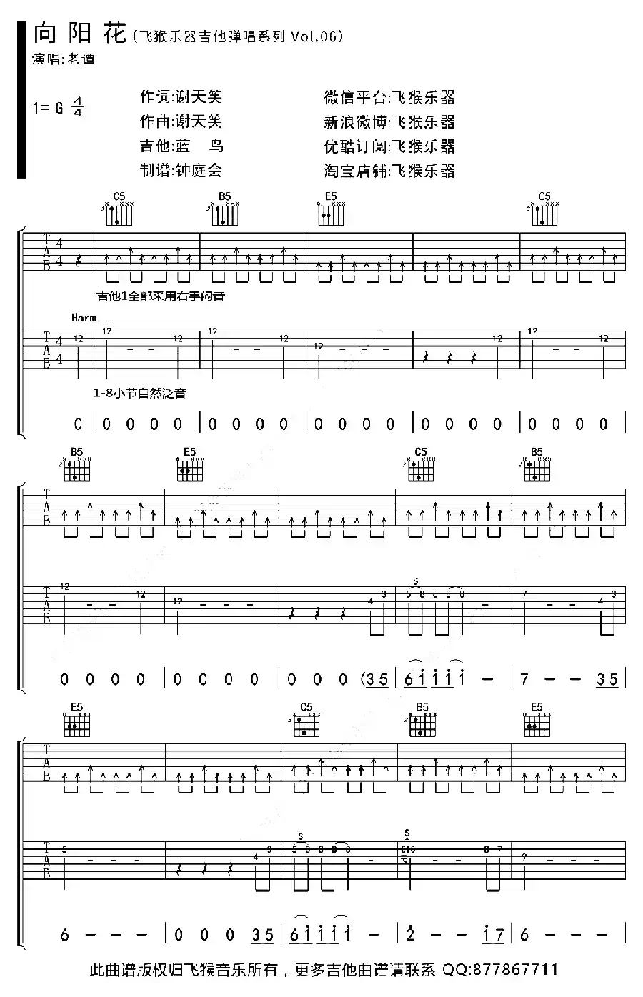 向阳花（G调双吉他版）