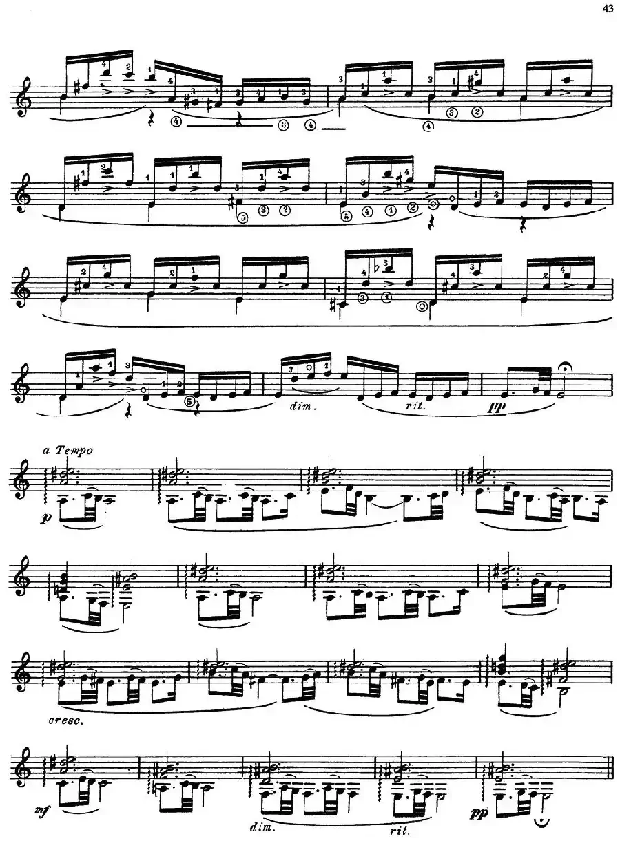 Joaquin Rodrigo Music for Guitar（罗德里戈吉他音乐P38-46）（古典吉他）