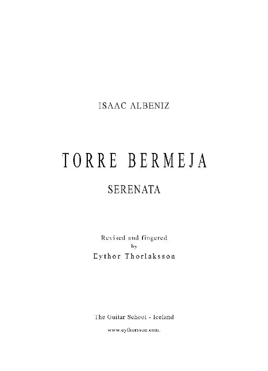 Torre Bermeja(Serenata)-1（古典吉他）