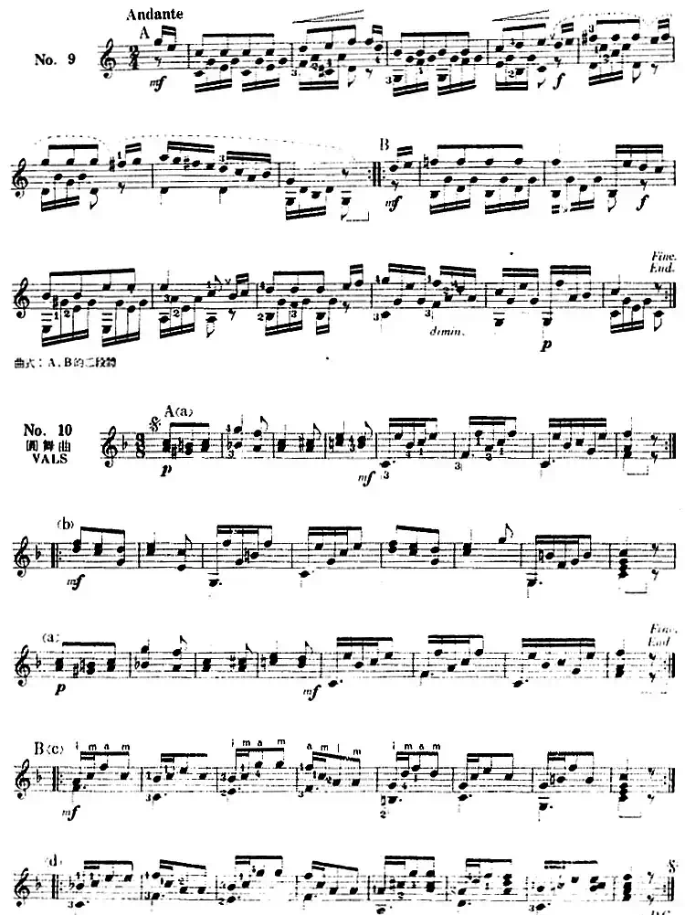 西班牙吉他独奏曲：五十首渐进练习曲