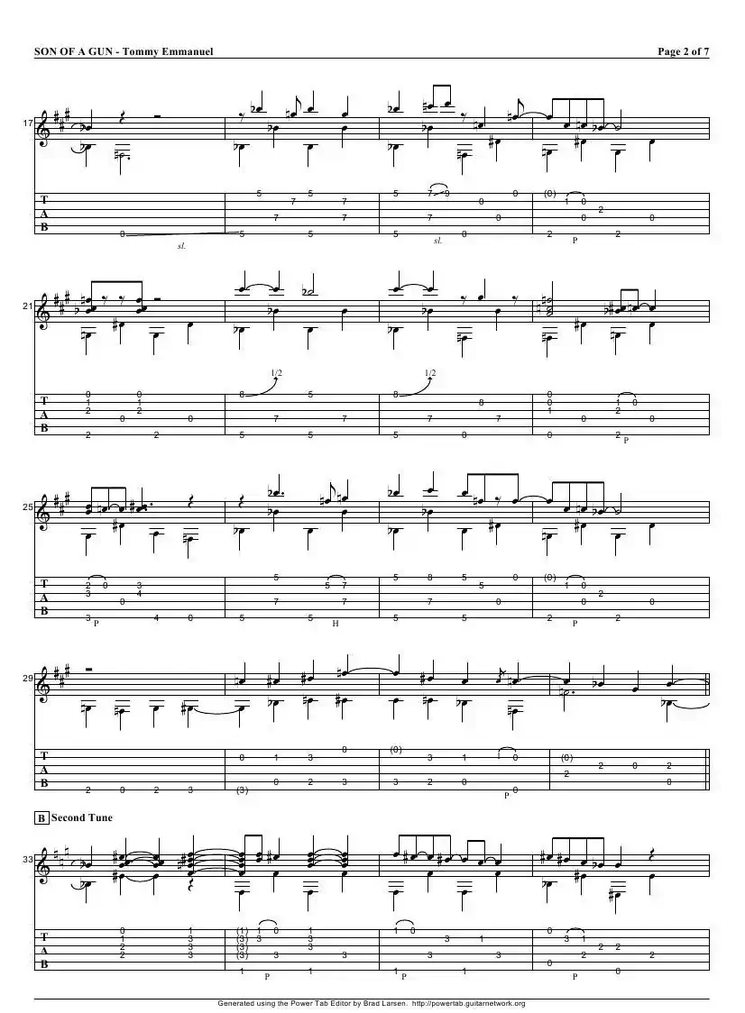 tommy emmanuel：son of a gun（指弹吉它）