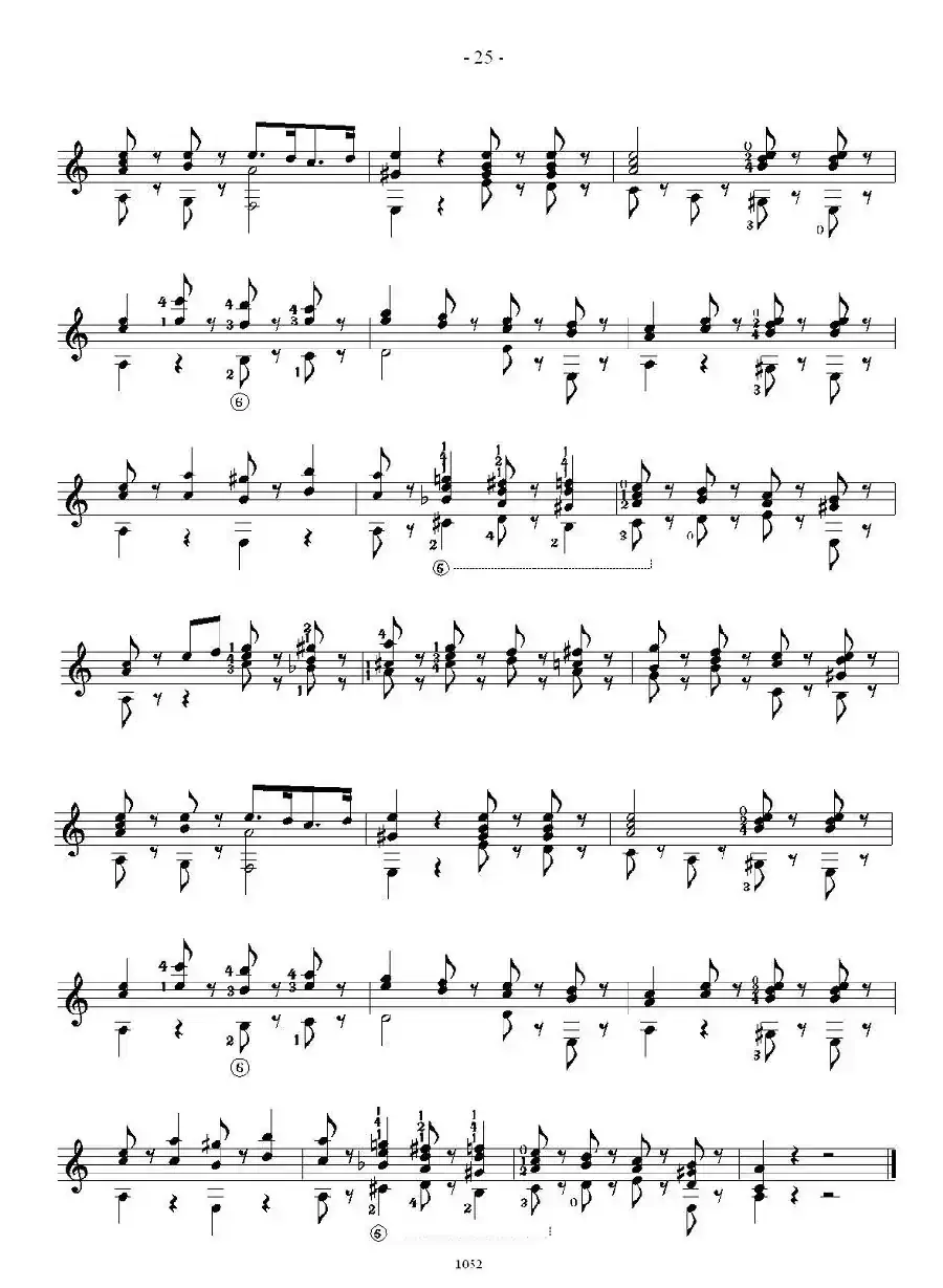 索尔·克斯特26首练习曲之11——15