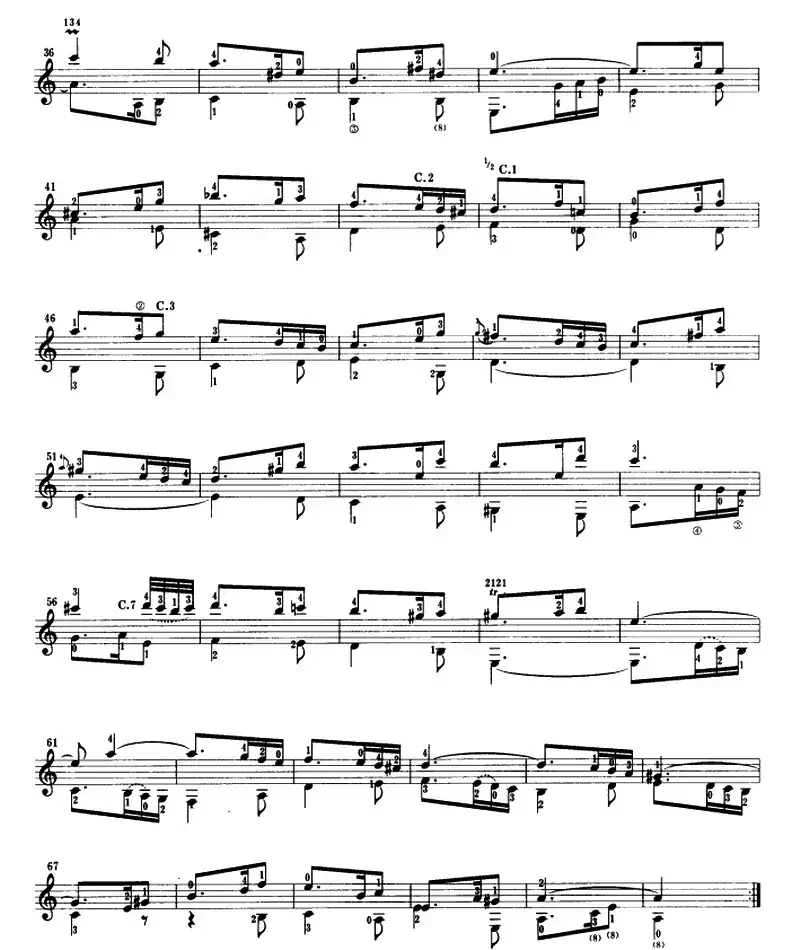 第三鲁特琴组曲（古典吉他）