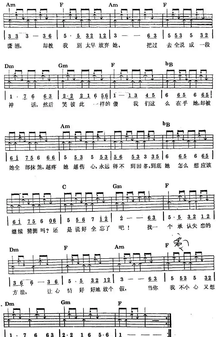 民族吉他弹唱：失恋阵线联盟