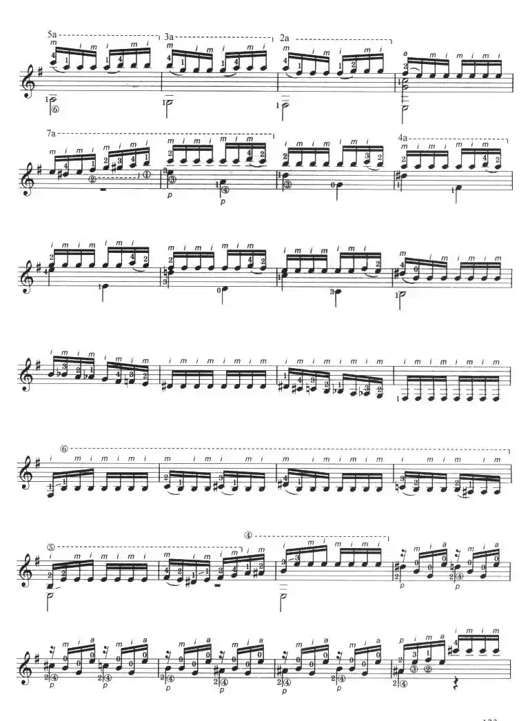 古典吉他考级七级外国乐曲C组（2、蜂鸟）