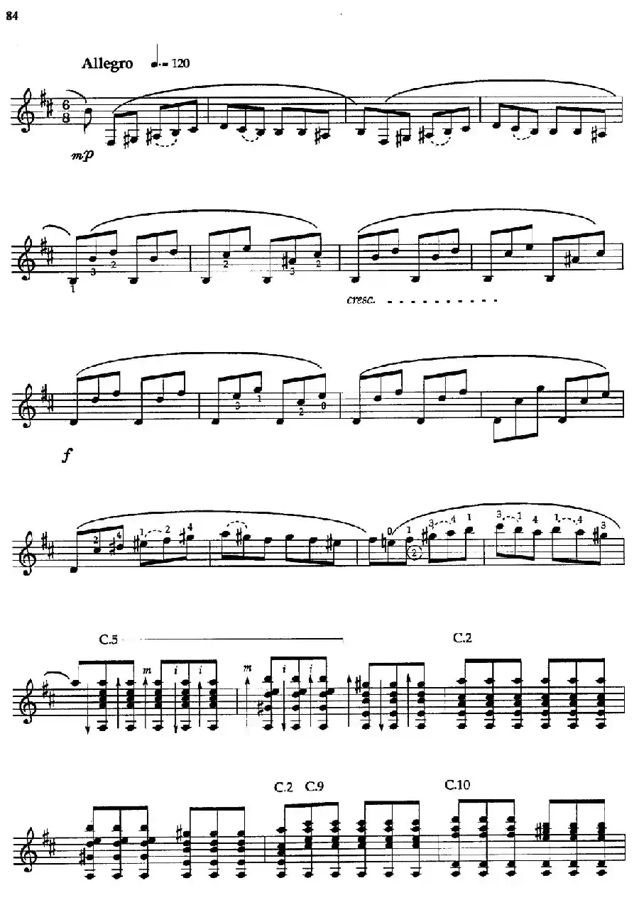 Joaquin Rodrigo Music for Guitar（罗德里戈吉他音乐P80-89（古典吉他）