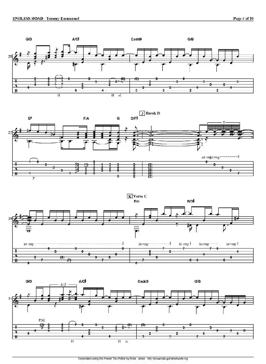 tommy emmanuel：endless road（指弹吉他）