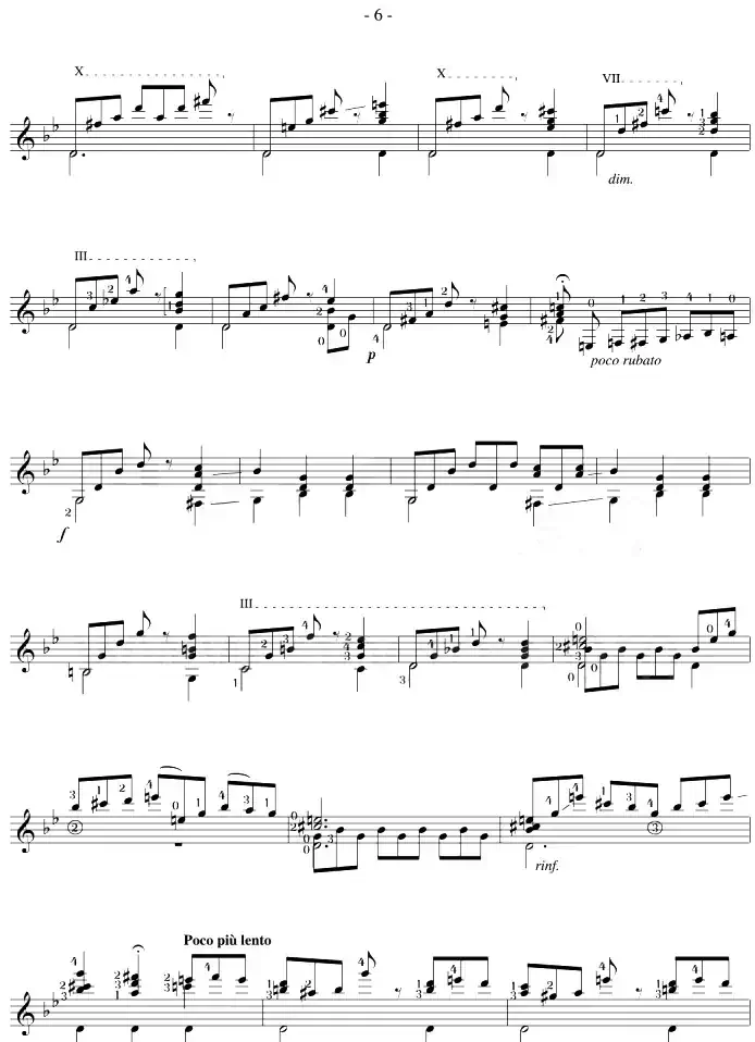 Napoleon Coste《25 Studies,Op.38》（STUDY 11）