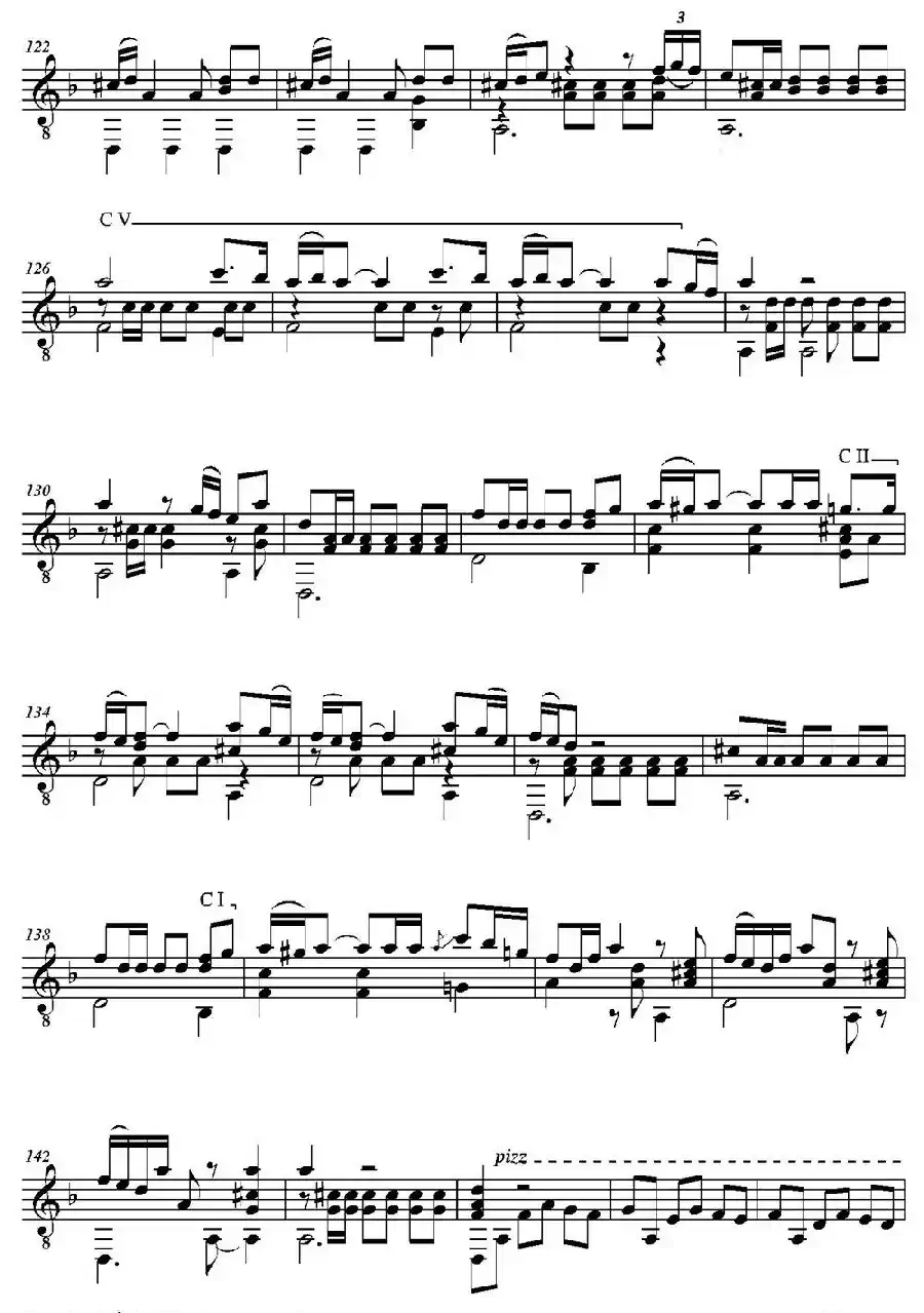 FANTASIA(Sobre motivos de la Zarzuela Marina de Juan Emilio Arrieta)（古典吉他）