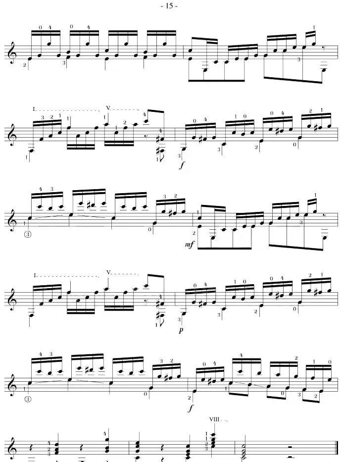 Mauro Giuliani《12 Studies,Op.48》（STUDY 19）