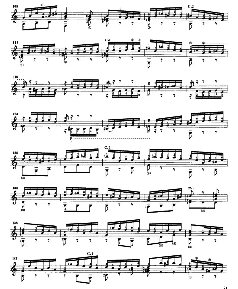 第三鲁特琴组曲（古典吉他）
