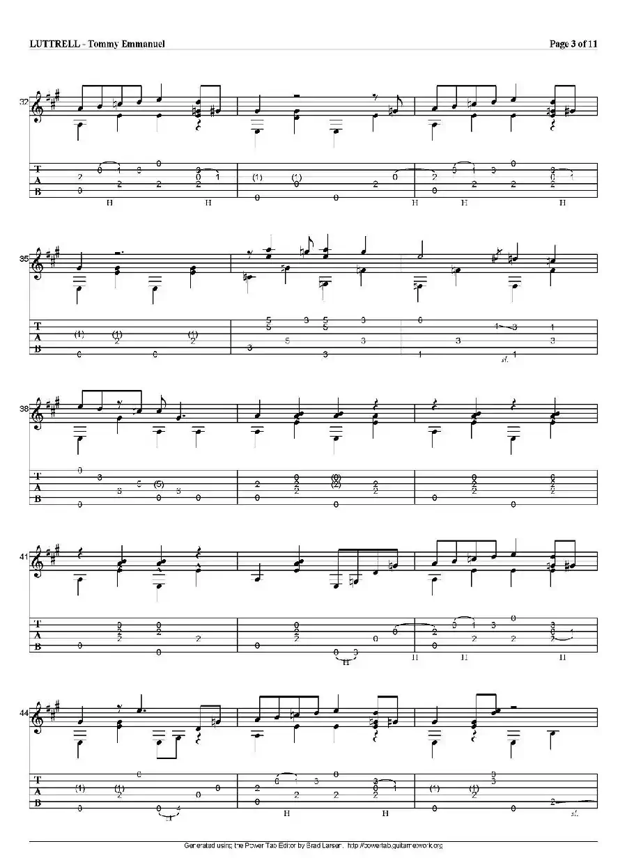 tommy emmanuel：luttrell（指弹吉他）