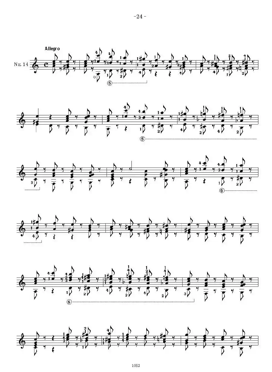 索尔·克斯特26首练习曲之11——15