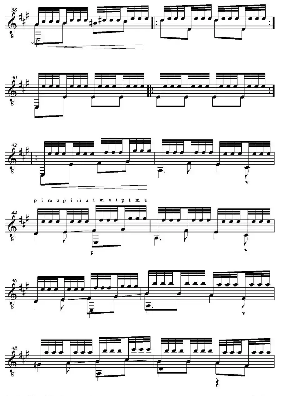 iSUENO!(Tremolo-Estudio A mi querido amigo el notable aficionado Dr.D.Severino G（古典吉他）