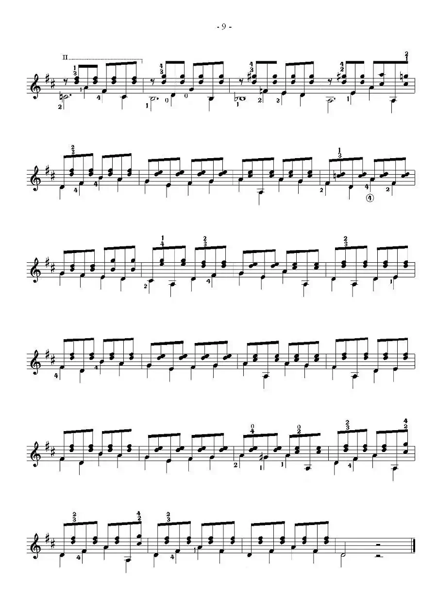 索尔·克斯特26首练习曲之6——10