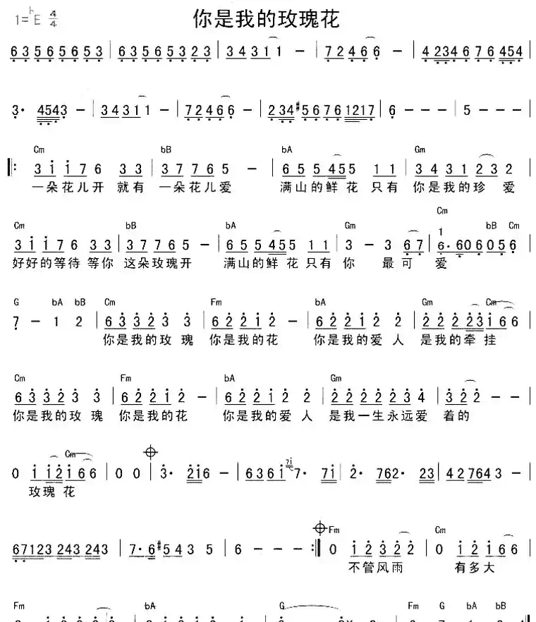 你是我的玫瑰花