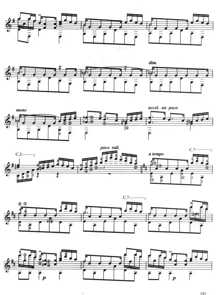 古典吉他考级九级外国乐曲B组（3、西班牙舞曲 No10）