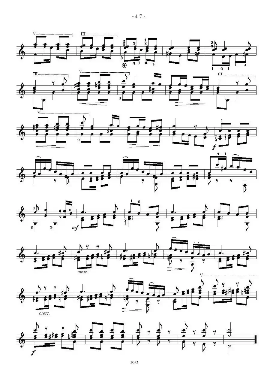 索尔·克斯特26首练习曲之21——26