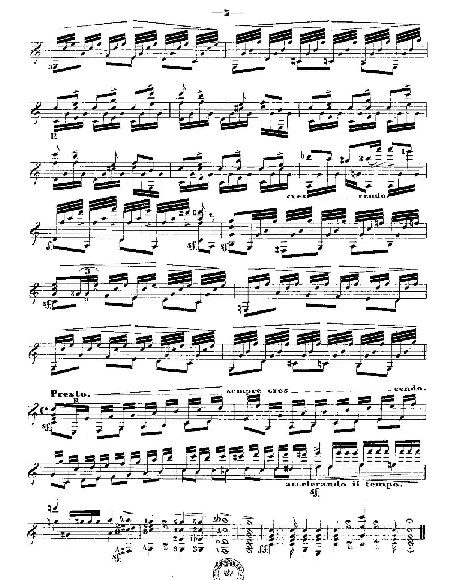 ​梅尔兹-—韦伯主题变奏随想曲 Op.50（古典吉他）