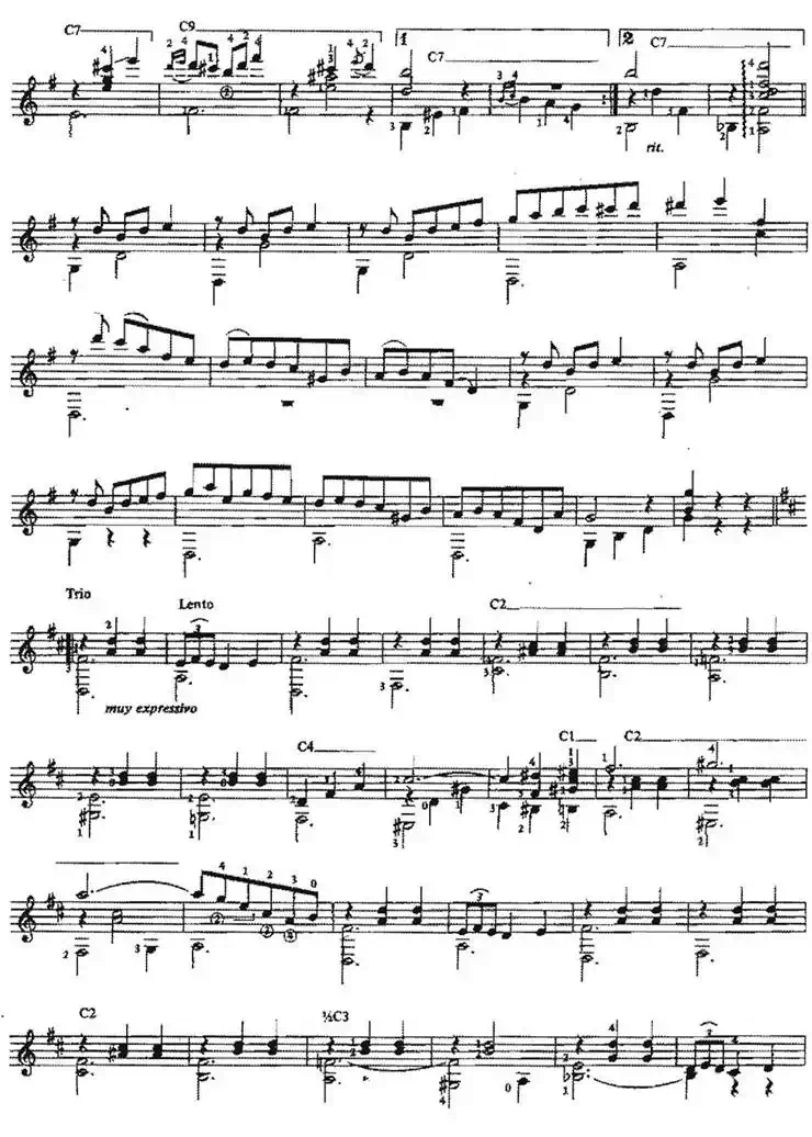 Vals op.8no.4（古典吉他）