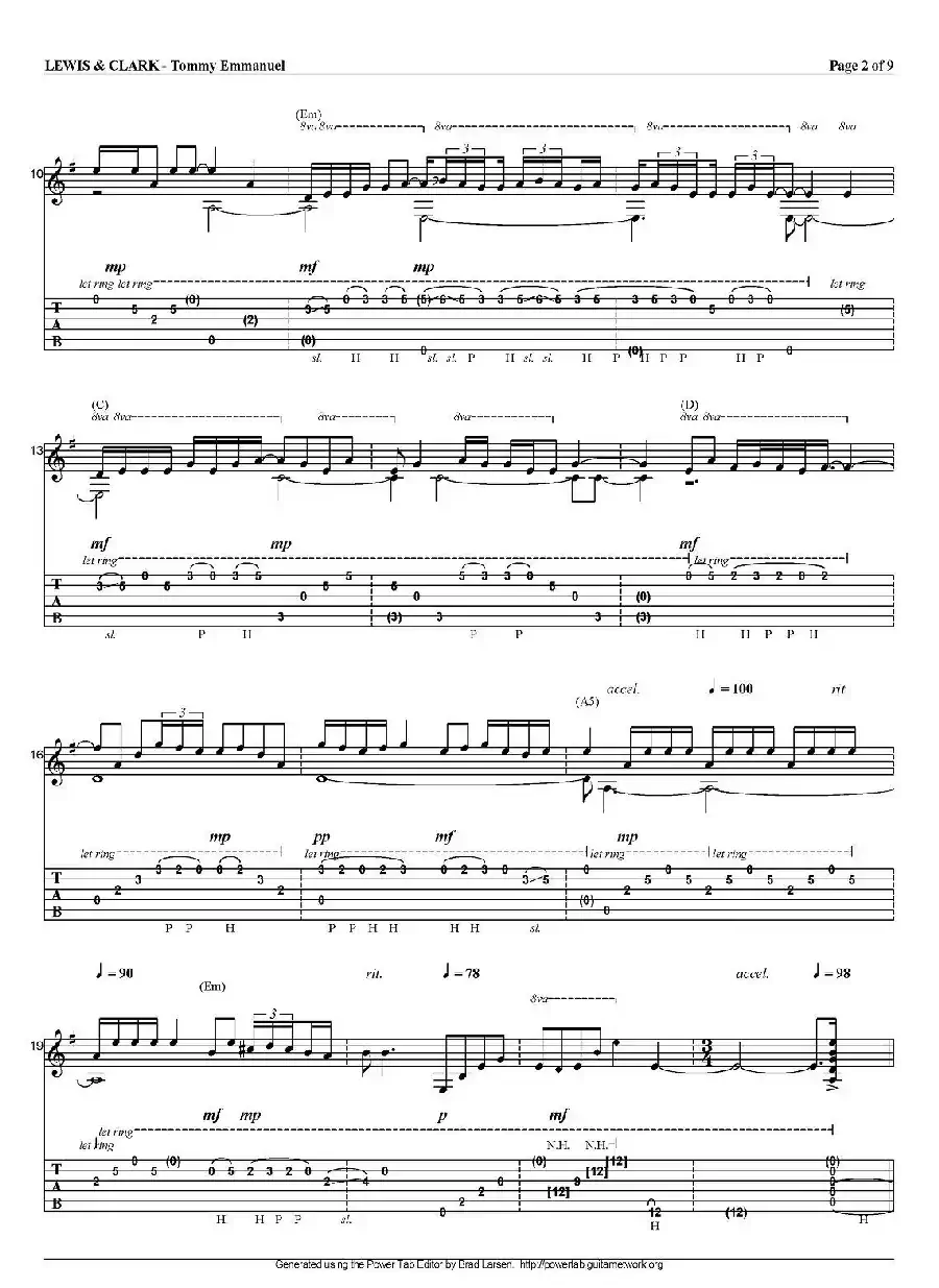 tommy emmanuel：lewis and clark（指弹吉他）