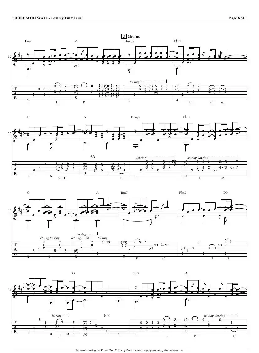 tommy emmanuel：those who wait（指弹吉它）