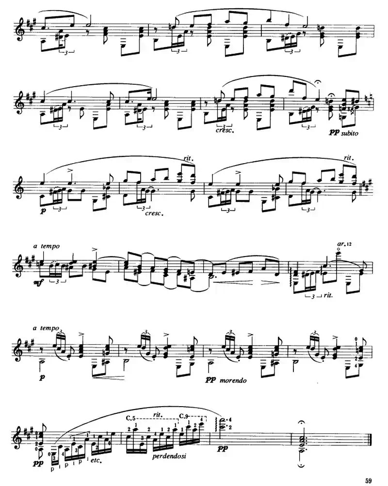 卡狄斯（歌曲）（古典吉他）