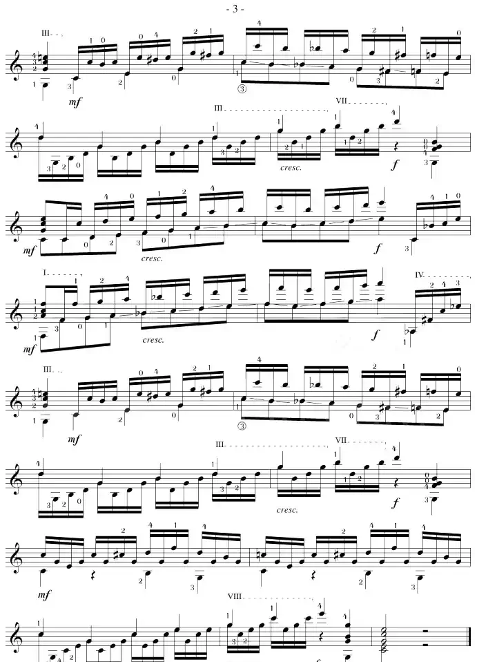 Mauro Giuliani《12 Studies,Op.48》（STUDY 13）