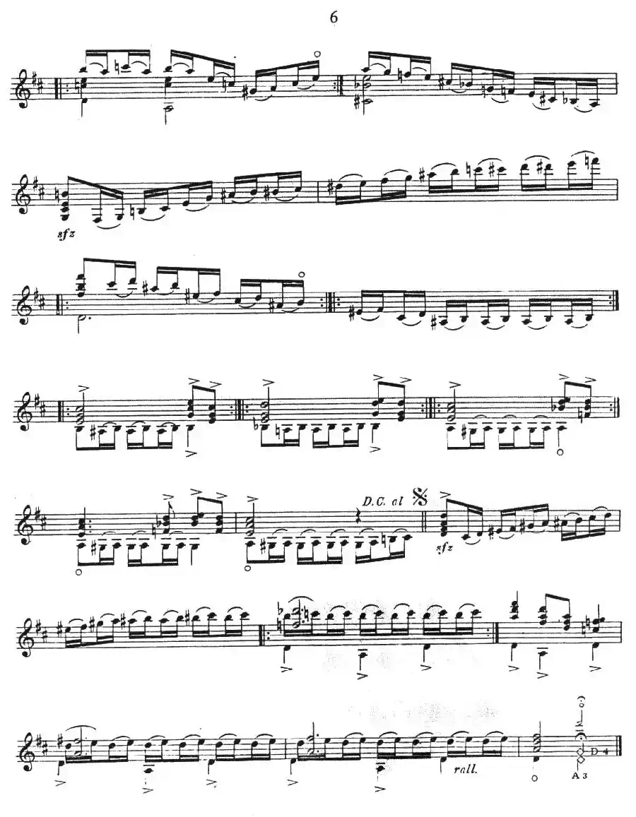 练习曲第三号（古典吉他）