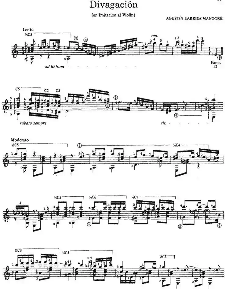 Divagacion（古典吉他）