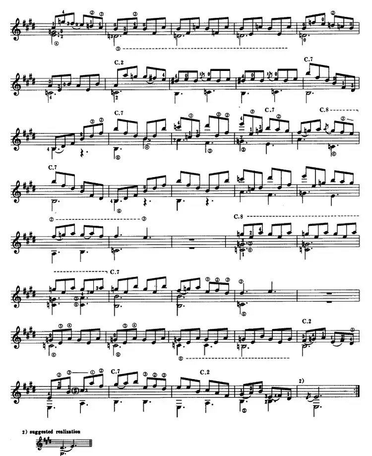 奏鸣曲k.531（古典吉他）