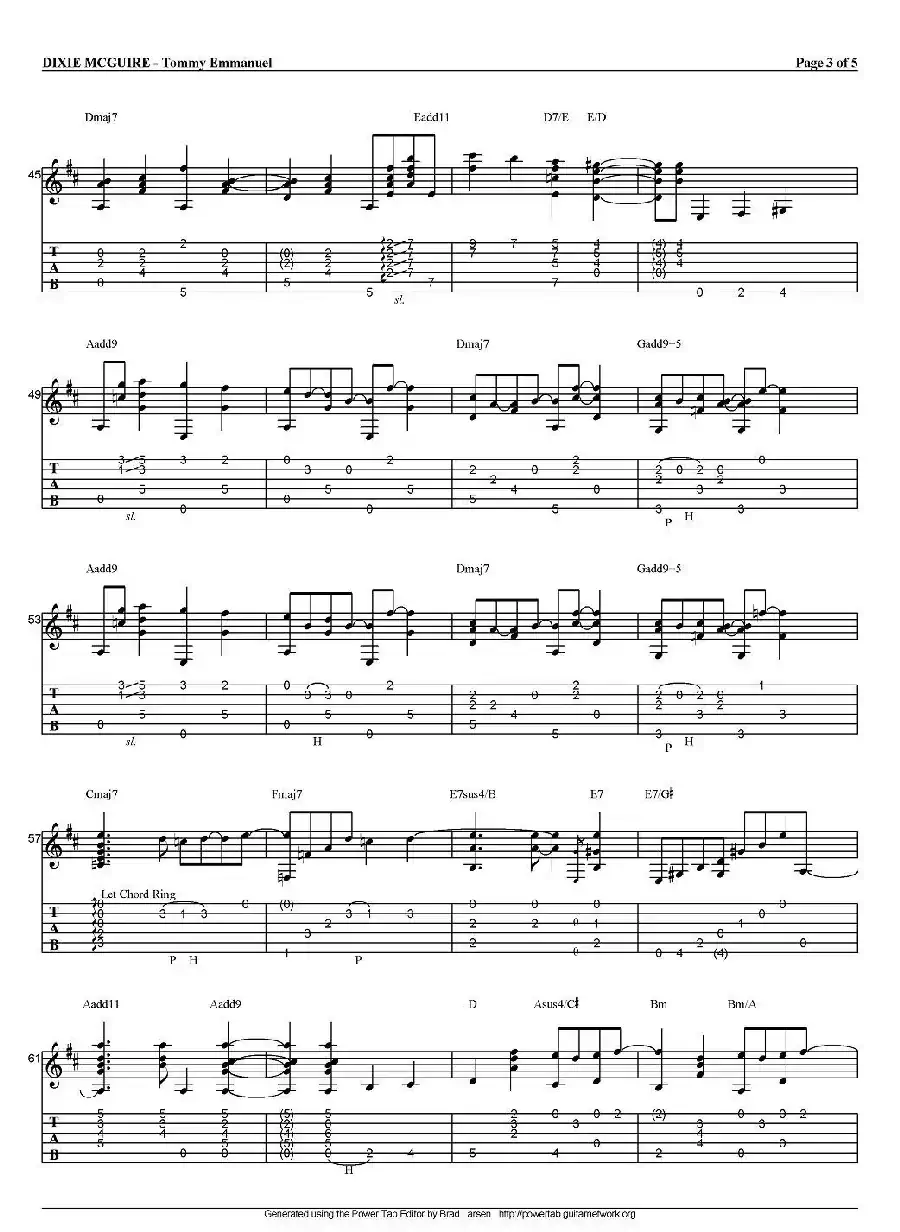 tommy emmanuel：dixie mcguire（指弹吉他）