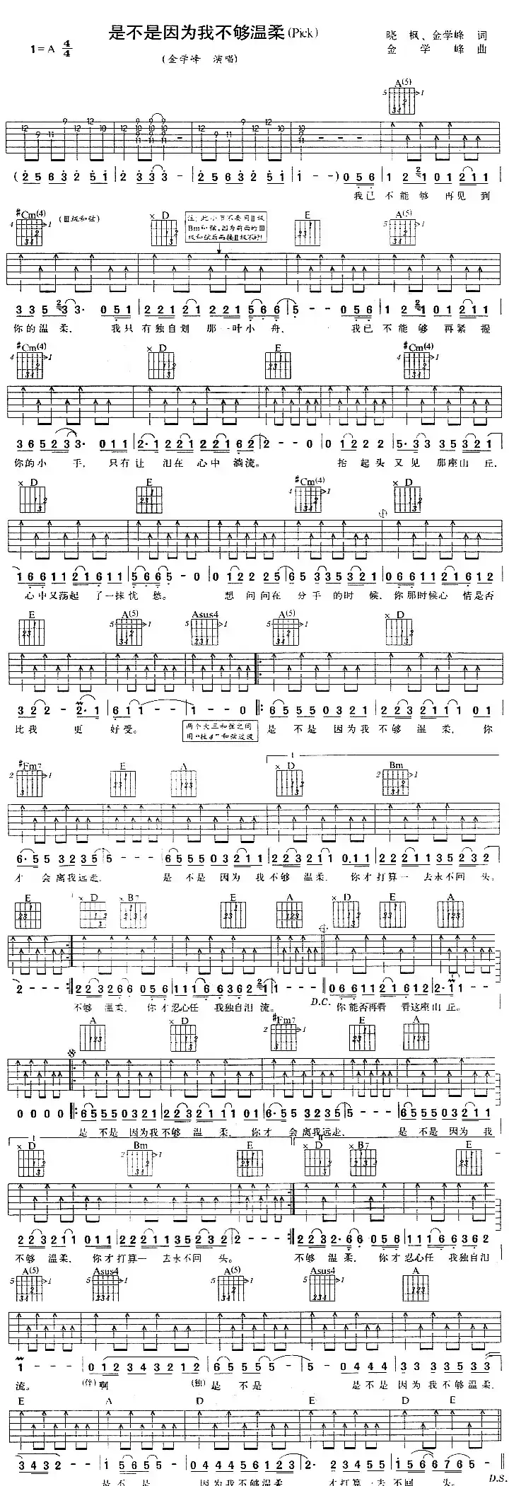 是不是因为我不够温柔