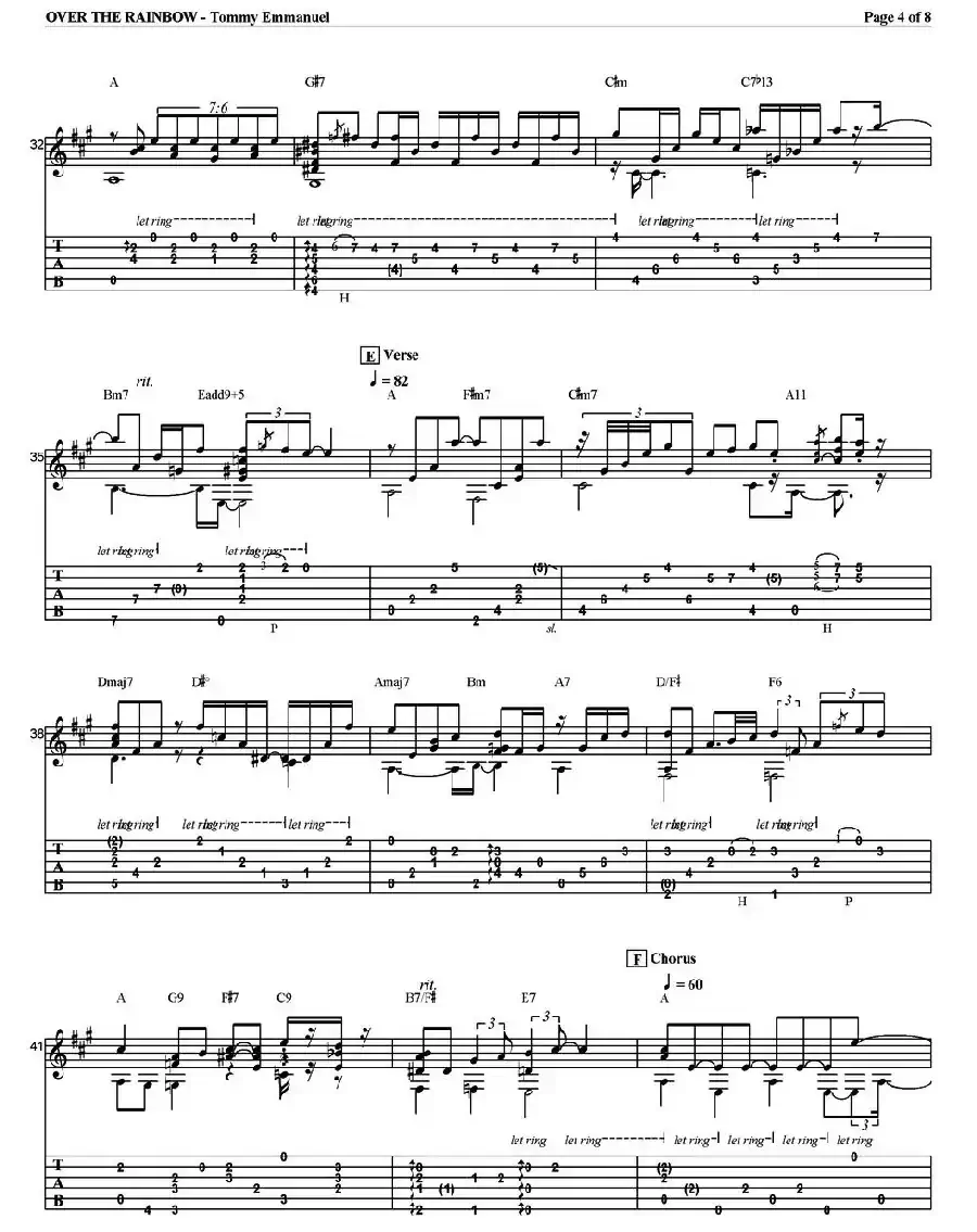 tommy emmanuel：over the rainbow（指弹吉他）