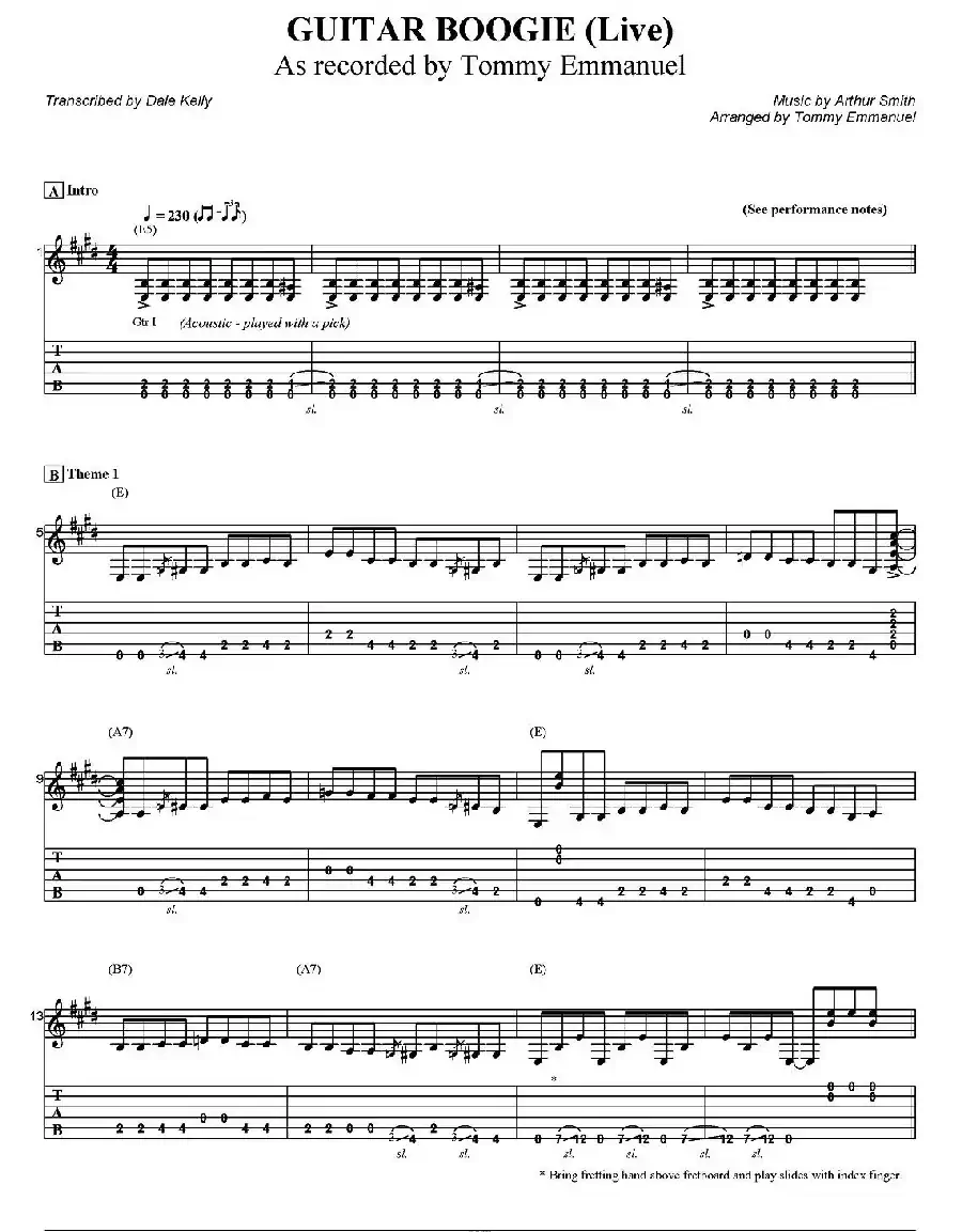 tommy emmanuel：guitar boogie live at woodsong（指弹吉他）