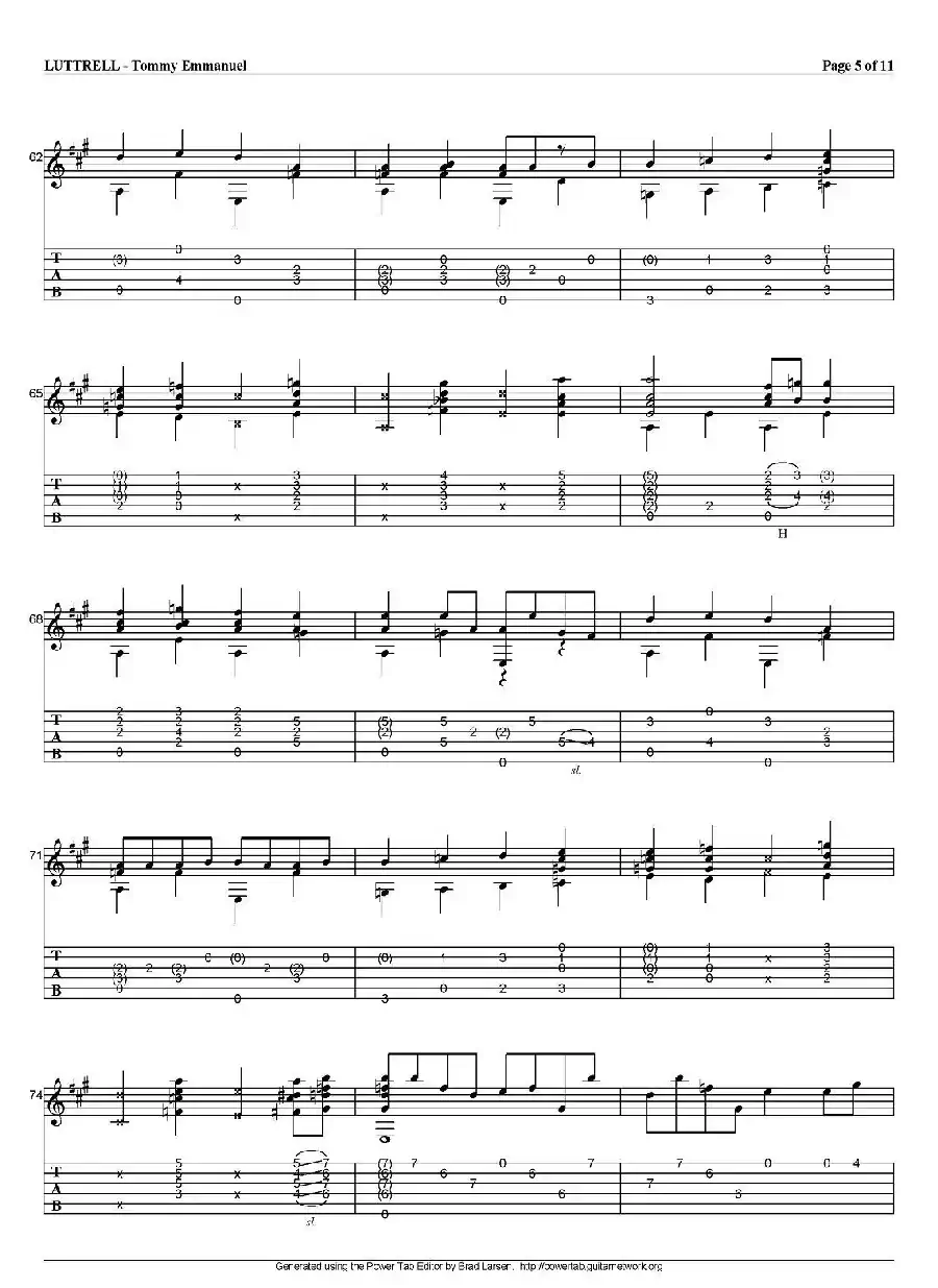 tommy emmanuel：luttrell（指弹吉他）