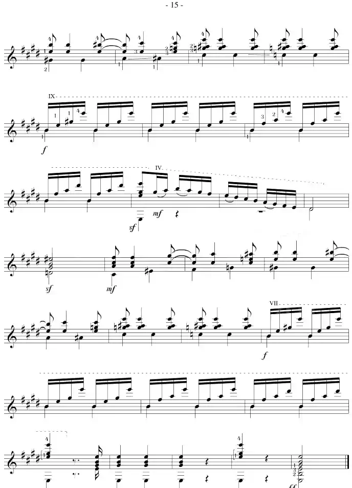 Mauro Giuliani《12 Studies,Op.48》（STUDY 9）
