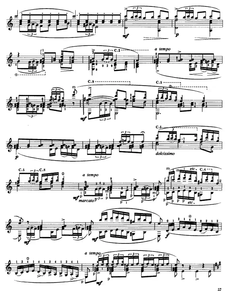 卡狄斯（歌曲）（古典吉他）