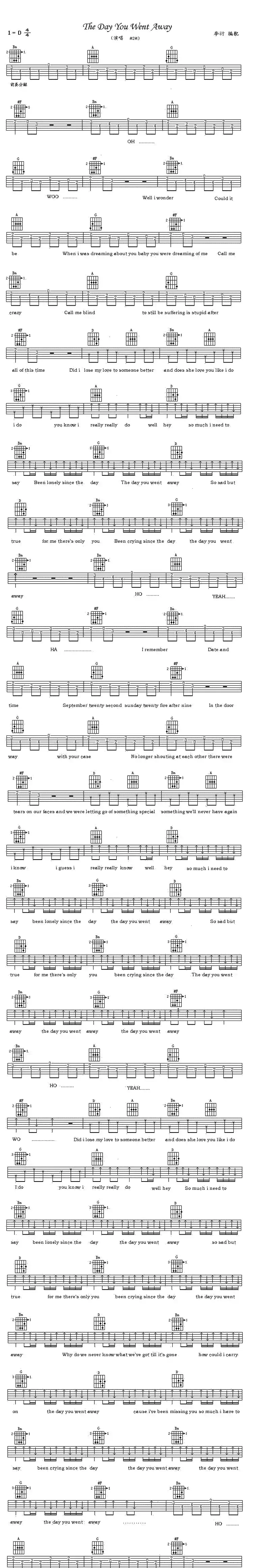 The Day You Went Away