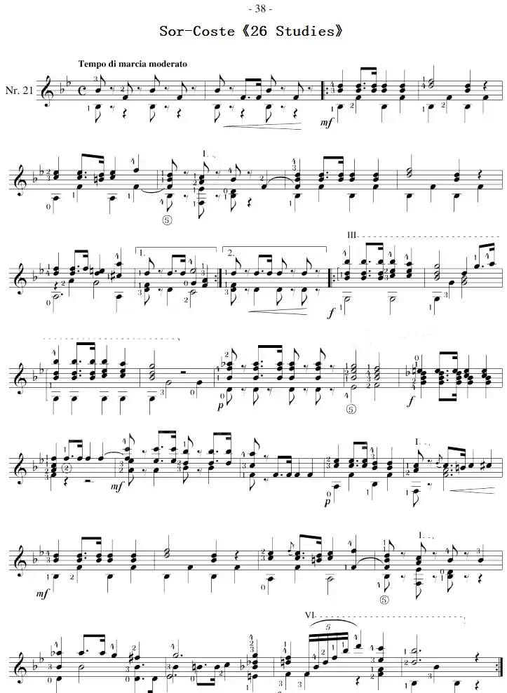 Sor-Coste《26 Studies》（STUDY 21）
