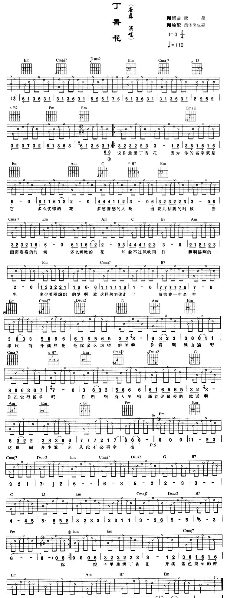 丁香花（风华李成福编配版）